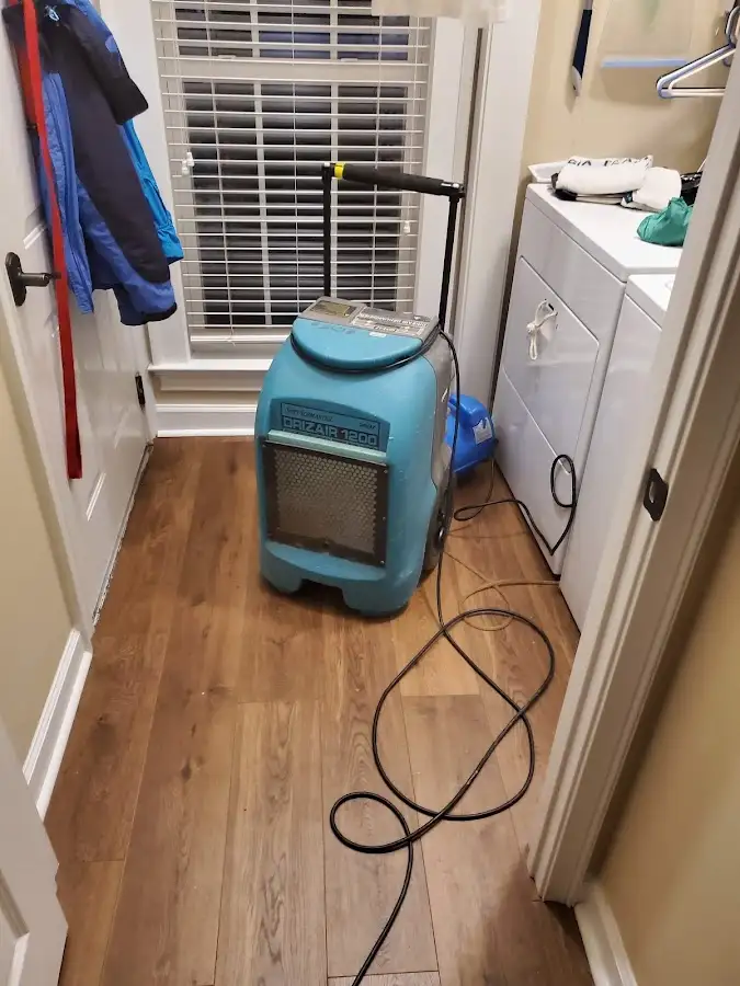 Commercial dehumidifier deployed for Flood Damage Cleanup in North Sewickley